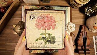 ASMR Satisfying Collage Journaling 🪷 빈티지 다꾸 Scrapbooking | Junk Journal Ideas | hwaufranc