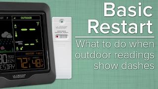 Basic Restart - What To Do When Outdoor Sensor Readings Show Dashes