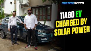 Tata Tiago EV + Solar Ownership Review - Zero Running Cost | @MotorBeam