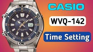 How to set time Casio Wave Ceptor WVQ-142