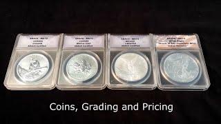 Coins, grading and pricing