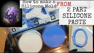 How To Make Crystal Edged Silicone Coaster Mold From 2 Part Silicone Putty / Silicone Paste | DIY