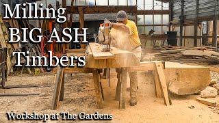 Milling BIG ASH Timbers