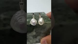 Серьги жемчуг барочный натуральный № 37 #жемчуг
