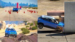 GTANCAP || TATA PUNCH CRASH TEST || SUSPENSION TEST || STABILITY TEST