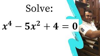 Solve: x^4-5x^2+4=0