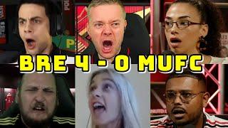 BEST COMPILATION | BRENTFORD VS MAN UNITED 4-0 | PART 1 | LIVE WATCHALONG REACTIONS | FANS CHANNEL