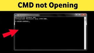 CMD not Opening | Command Prompt Khul Nahi raha hai Problem Solved