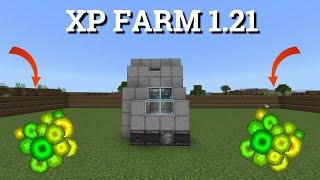 MINECRAFT EASIEST XP FARM TUTORIAL in Bedrock 1.21 !