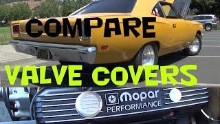 1969 PLYMOUTH ROAD RUNNER, ISKY CAM, MOPAR PERFORM VALVE COVER COMPARISON, LIONS DRAG STRIP, 383 CI