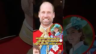 William refused to sign a prenuptial agreement with Kate.#shorts #royal #princewilliam #kate #queen