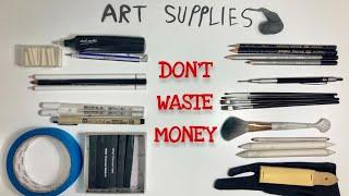 Art supplies you SHOULD & SHOULDN'T buy. Artist on a budget. #artsupplies #art #artist