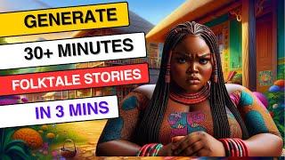 How to Generate Long Interesting African Folktale Stories in 3 MINUTES | Faceless YouTube Channel