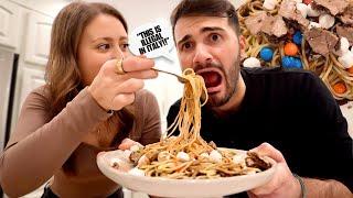 My Italian Husband tries "ELF" Pasta!!!!!