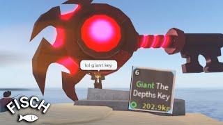 The First GIANT Depths Key In FISCH Roblox