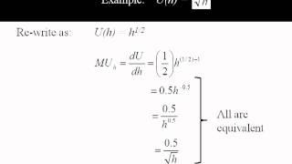 Econ - Marginal Utility