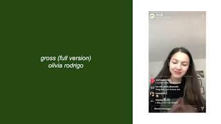 gross (full version) - olivia rodrigo (lyrics)