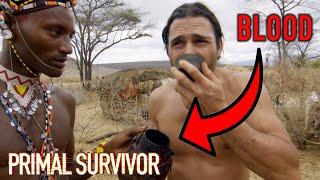 Drinking COW BLOOD With The Samburu Tribe | Primal Survivor #shorts