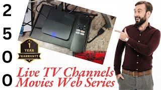 Telvisio Power H618 4K 5G 2gb 16gb Android 12 TV Box with Live TV Channels Movies and web series