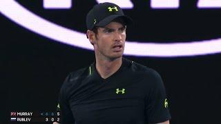 A strange crowd calls Murray serve OUT as Linesman | AusOpen 2017