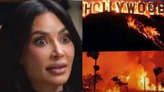 Kim Kardashian Reacts to Losing Her House in California Wildfires while Sleeping with Diddy