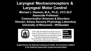 Laryngeal Mechanoreceptors and Laryngeal Motor Control