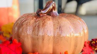 Painting Ceramic Pumpkins