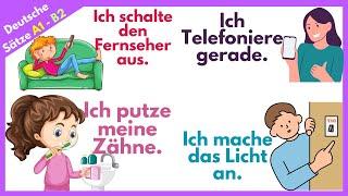 100 Täglich verwendete deutsche Sätze für A1 - B2 | Deutsch lernen mit Spaß