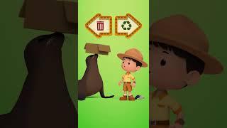 Recycling with Leo and Animal Friends! ️ | Leo the Wildlife Ranger | #shorts #animals #fun