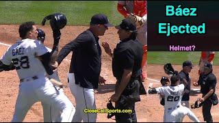 E47 - Javier Báez Brandishes Helmet in Ejection After Low Curveball Strikeout Call from Phil Cuzzi