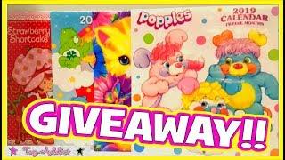 Dollar Store Vintage Style 80s Calendars Lisa Frank Strawberry Shortcake Care Bears Popples