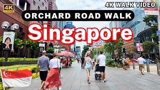 [4K HDR] Singapore Orchard Road Walking Tour | The Shocking Skyscraper City