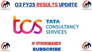 TCS I TATA CONSULTANCY SERVICES I Q3 FY25 RESULT UPDATE I STOCKSBASICS