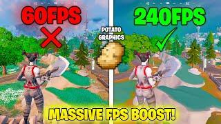 How To Get ULTRA LOW Graphics in FORTNITE OG Chapter 1! (FPS BOOST + 0 INPUT DELAY )