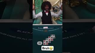 Lost it at the shimmy  #blackjack #shortsviral #shortsfeed #infinite #shortsvideo #onlinegambling