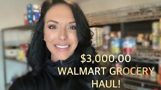 $3000.00 WALMART GROCERY HAUL! PART 1 of BACK-TO-SCHOOL STOCK UP! 