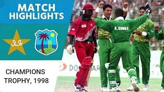 Pakistan vs West Indies | Champions Trophy 1998 | Explosive Wallace | Wasim Akram Sensational Spell