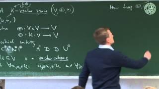 Tensor space theory I: over a field - Lec 08 - Frederic P Schuller