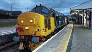 37403 (Isle of Mull) & 37401 (Mary Queen of Scots) 1Z38 at Invergordon (22/03/2025)