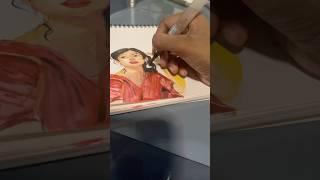 How I paint women #artscraft #watercolorpainting #watercolorart #artclass #artistdrawing #drawing