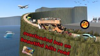 driving overload bus on beautiful road #25