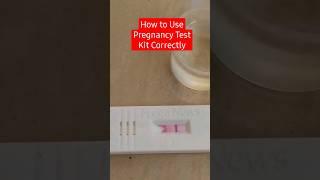 How to Use Pregnancy Test Kit Correctly#shorts #pregnancytest #preganews #pregnancytestathome #viral