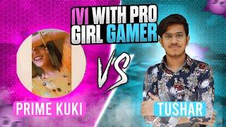 FUNNY 1V1 WITH PRO GIRL PLAYER 🫡@primekukiyt | PART 2