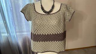 Hermosa Blusa a Crochet paso a paso  talla L/XL