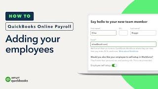 How to add your employees to QuickBooks Online Payroll