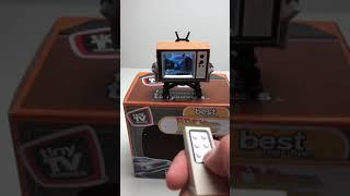 Real working mini TV that plays Back to the Future! Tiny TV Classics with Remote Control  #shorts