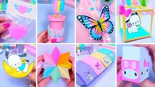 + 30 Easy paper craft ideas / Paper crafts DIY / School crafts / Paper tricks / Miniature crafts