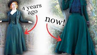 RE- making an 1890s walking skirt : A Victorian slow fashion sewing vlog