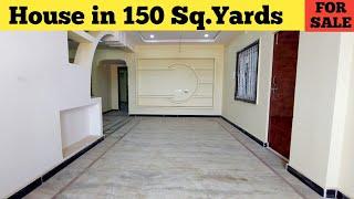 Beautiful G+1 Individual House For Sale | Spacious Living Room | 150 Sq.Yards House Design Hyderabad