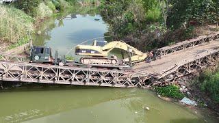 Revolutionary Excavator Recovery Technique Saves Collapsed Bridges!